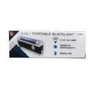 2-In-1 Handheld Portable LED Flashlight Ultraviolet Black Light UV Blacklight