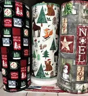 18 Sheets Christmas Reusable UNPAPER TOWELS Zero Waste Alternative 1 Ply 11x15"