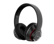 E08 Black Headset Wireless Folding Earphones Stereo Deep Bass Headset Comfortable Ear Cups Subwoofer for Phone IPad PC Laptop