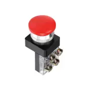 Push Button Switch Momentary Mushroom Head, [for Light DIY Project] - 25mm / Red