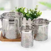 Stainless Steel Fine Mesh Spice Filter Perforated Strainer Seasonings Basket