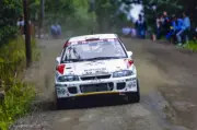 Armin Schwarz Nicky Grist Mitsubishi Lancer 1993 WRC Rally Old Photo 5