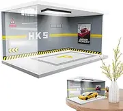 Garage Display Case - Car Model Display Case Garage, Model Car Garage Display, Parking Lot Car Show Case,Car Parking Garage Display, Realistic Garage Scene Model for Bedroom Living Room