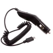 Micro-USB Car Charger Coiled Cable Power Adapter DC Socket Plug-in for Tablets