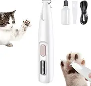 2024 Upgrade Micro Precision Trimmer, Multifunctional Pet Hair Clippers with LED Light, Low Noise Waterproof Rechargeable Paw Trimmer for Paws, Ears, Rump, Face, Eyes