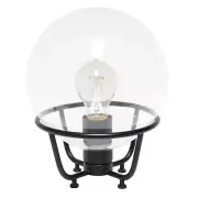 Lalia Home Old World Globe Glass Table Lamp, Black