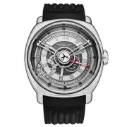Rebellion Men's 'Twenty One' Silver Dial Automatic Watch RB.21.GMT.ST.T01