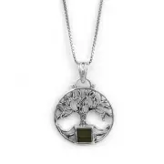 Pendant Tree of Life Nano Sim Old Jewish Bible (TANACH) Sterling Silver Jewelry