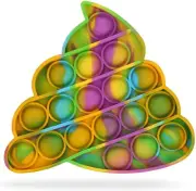 Fidget Toy Poop Sensory Push Pop Bubble Squeeze Stress Anxiety Relief for Kids