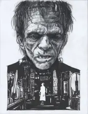 FRANKENSTEIN #1 - ORIGINAL COMIC COVER + PRINT by MICHAEL GAYDOS - IMAGE VARIANT