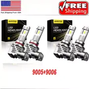 9005+9006 LED Combo COB LED Headlight Kit 360000LM Light Bulbs Hi/Low Beam 6500K (for: Mitsubishi)