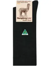[Humphrey Law] Alpaca Health Over The Calf Socks in Black