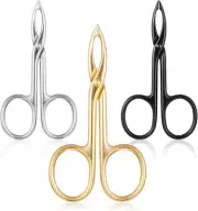 3Pcs Tweezers Scissor Handle, Eyebrow Tweezers with Handles, Scissor Tweezers fo