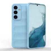 For Samsung Galaxy S24+ Plus Case, Wavy Shield, Grippy Shielding Cover, Light Blue