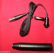 mini XLR 3Pin Phantom Power adapter Lavalier Lapel Microphone Mic For AKG Samson