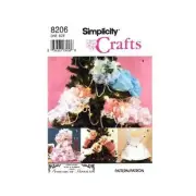 Simplicity Sewing Pattern 8206 Tree Top Free Standing & Branch Angels