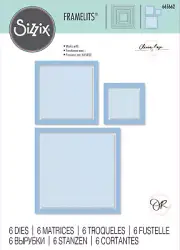 Sizzix Square Frames Framelits Die Set 6pc