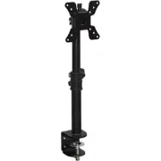 Mount-It! Single VESA Monitor Mount | Vertical Desk Stand | Black