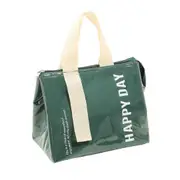 Portable lunch box bag, insulated lunch bag, waterproof and oil-proof, lunch bag for office workers, thickened aluminum foil bag, grass green