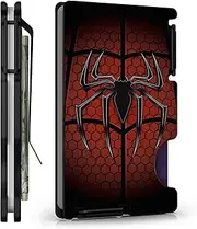 [HIESGIE] Gifts for Teenage Boys, Spider Wallet for Teen, Cool Teenager Youth Gifts Christmas Birthday, Minimalist Card Holder with Money Clip, Slim Metal Front Pocket Wallet, Spider