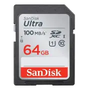 Sandisk Ultra SDXC SDSDUNR-064G-GN6IN 64GB UHS-I Card 100MB/s