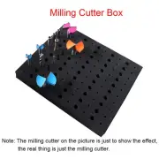 110 Holes Router Bit Tray Storage Holder for 1/4 Shank Milling