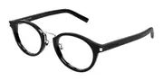 Saint Laurent SL 728/J Asian Fit 001 Men's Glasses Black Size 49 - Private Health Rebate - Blue Light Block Available