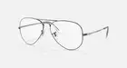 GENUINE Ray-Ban AVIATOR Reading Glasses Gunmetal +1.00 - +4.50 Ray Ban Lenses