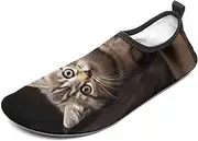 [BTCOWZRV] Water Shoes for Women Men Cat on Stake Water Sports Shoes Slip-on Breathable Lightweight Athletic Aqua Sock