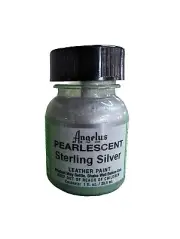 Angelus Pearlescent Leather Paint Sterling Silver 1 Oz