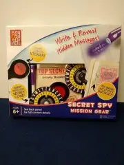 Play 2 Play Secret Spy Mission Gear Ages 6+ Write & Reveal Hidden Messages