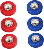 FELTECHELECTR Tabletop Shuffleboard Game Accessories 6pcs Mini and Versatile for Games and Leisure Activities