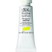 Winsor & Newton 14ml Designers' Gouache Opaque Art Watercolours Cadmium Lemon S4