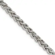 [JewelryWeb] 925 Sterling Silver Solid Polished Wheat Chain 1.75mm Lobster Claw Jewelry Gifts for Women - Length Options: 41 46 51 61