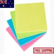 400 Sheets Post-It Notes 75mm Sticky Pop Up Office Tabs Square Pad Bulk Pack New