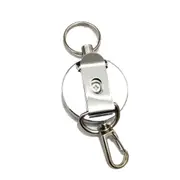 Retractable Pull Key Ring ID Badge Lanyard Name Tag Card Holder Recoil Reel Belt Clip Attachment Buckle Recoil Keychain Tool