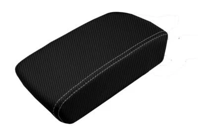 Console Lid Armrest Cover Carbon Fiber for Buick LaCrosse 2010-2013 Gray Stitch