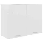Wooden Kitchen Hanging Cabinet Shelf Storage Cupboard White 80x31x60cm