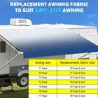 11-17ft Caravan Awning Vinyl Replacement Fabric Gray/blue Fade Roll Out Awning