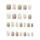 24pcs False Nails Marble Nail Extension Women Fake Nails Kit Full Cover