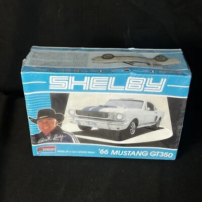 Shelby 66' Mustang GT350 Model Kit 1989 Monogram 1:24 White NEW Sealed Box