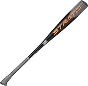 Axe Bat 2023 Strato (-8, 2-5/8") USA Baseball Bat, 1-Piece Alloy, Black/Grey/Orange