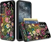 for Samsung Galaxy A54 5G Case for Samsung A54 5G Wallet Case with Card Holder Wildflowers Design for Women Men Hybrid Dual Layer Shockproof Protective Phone Case for Samsung A54 5G 2023 6.4 inch