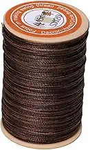 ULDIGI 1pc Round Waxed Thread for Leather Sewing Durable Stitching Thread for DIY Crafts for Making Bags and Bookbinding Projects