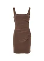 Bec & Bridge Karina Mini Dress - Chocolate - 8 (UK8 / S) 8 (UK8 / S)
