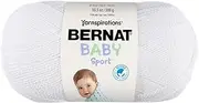 [Bernat] Baby Big Ball Sport Sparkle Yarn, 10.5 Ounce, White, Single Ball