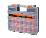 Tactix 22 Compartment Organiser Storage Tool Box Case Carry Handle 380mm
