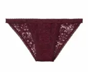 New w/Tag Victoria's Secret Lace String Bikini XS Kir Wine FREE SHIP