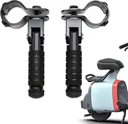Passenger Foot Pegs | Metal Rear Foot Peg Rests 1 Pair,Foldable Motorbike Frame Foot Pegs for Passenger, Bicycles, Scooters, Motorbikes Puchen