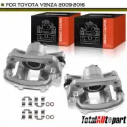 2x Disc Brake Caliper w/ Bracket Rear for Toyota Venza 2009-2016 L4 2.7L V6 3.5L (for: Toyota)